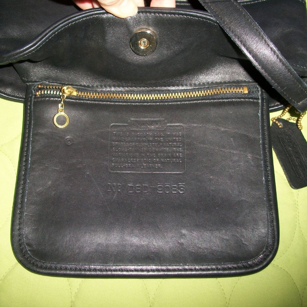 Coach Vintage Dark Blue Tribeca Shopper /Crossbody Bag - Picture 14 of 15